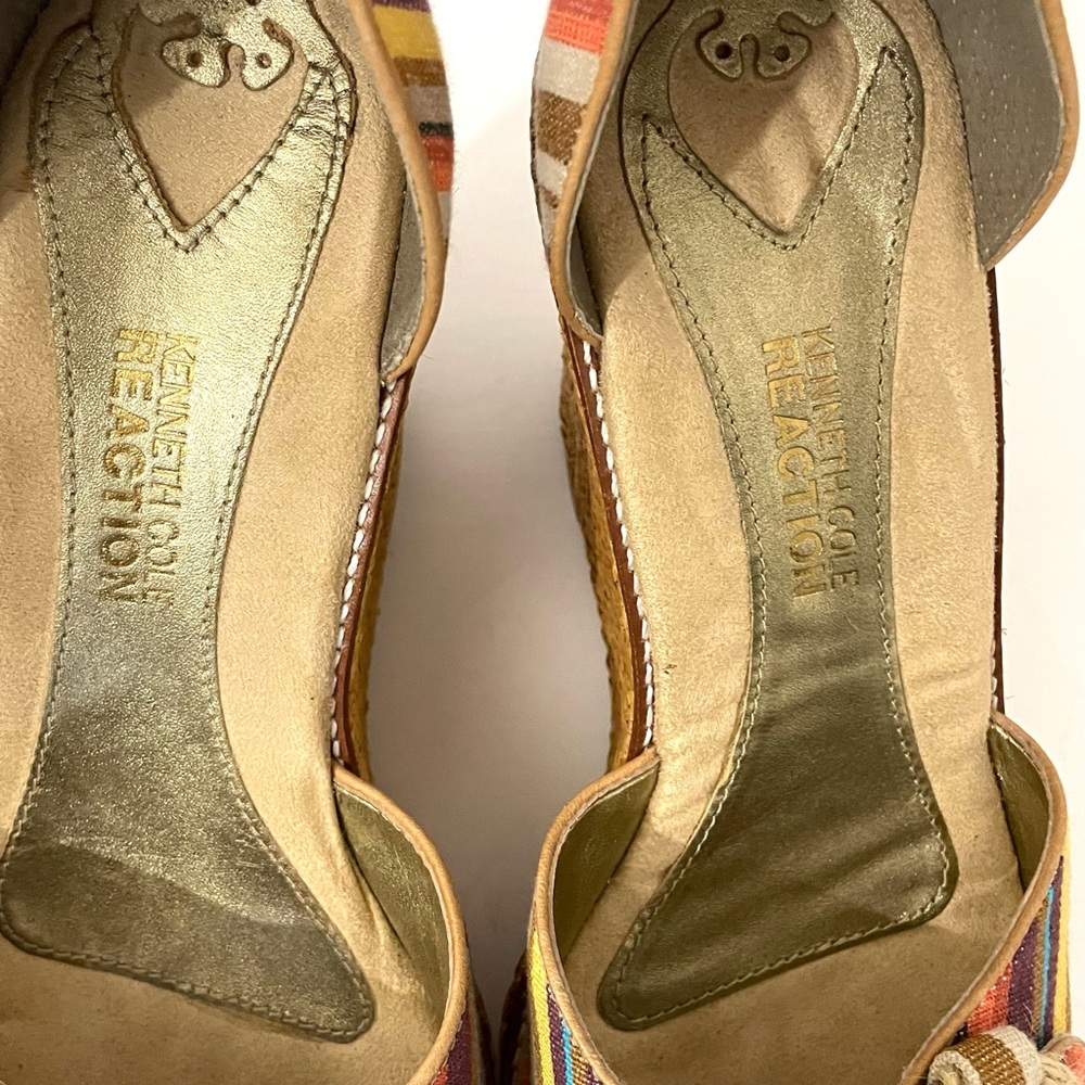 Kenneth Cole Wedge & Platform Multi-Color Ankle S… - image 8